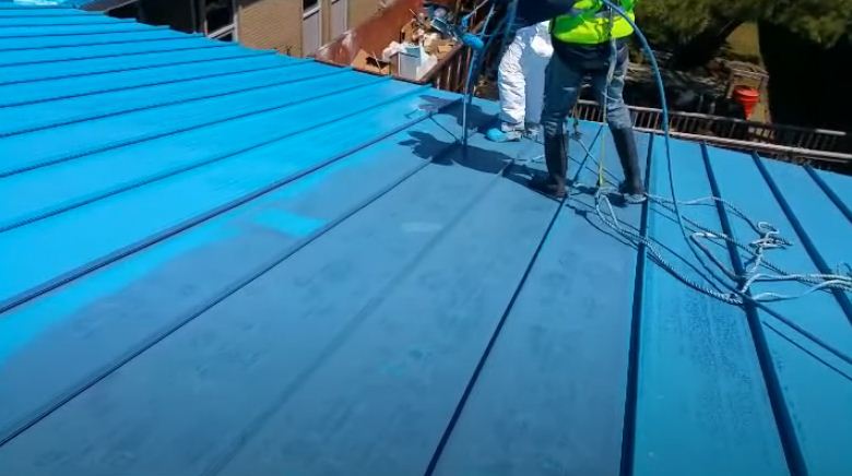 Industrial roof coating project representing our mission and values