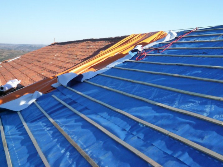 Tile valley after sealing and painting